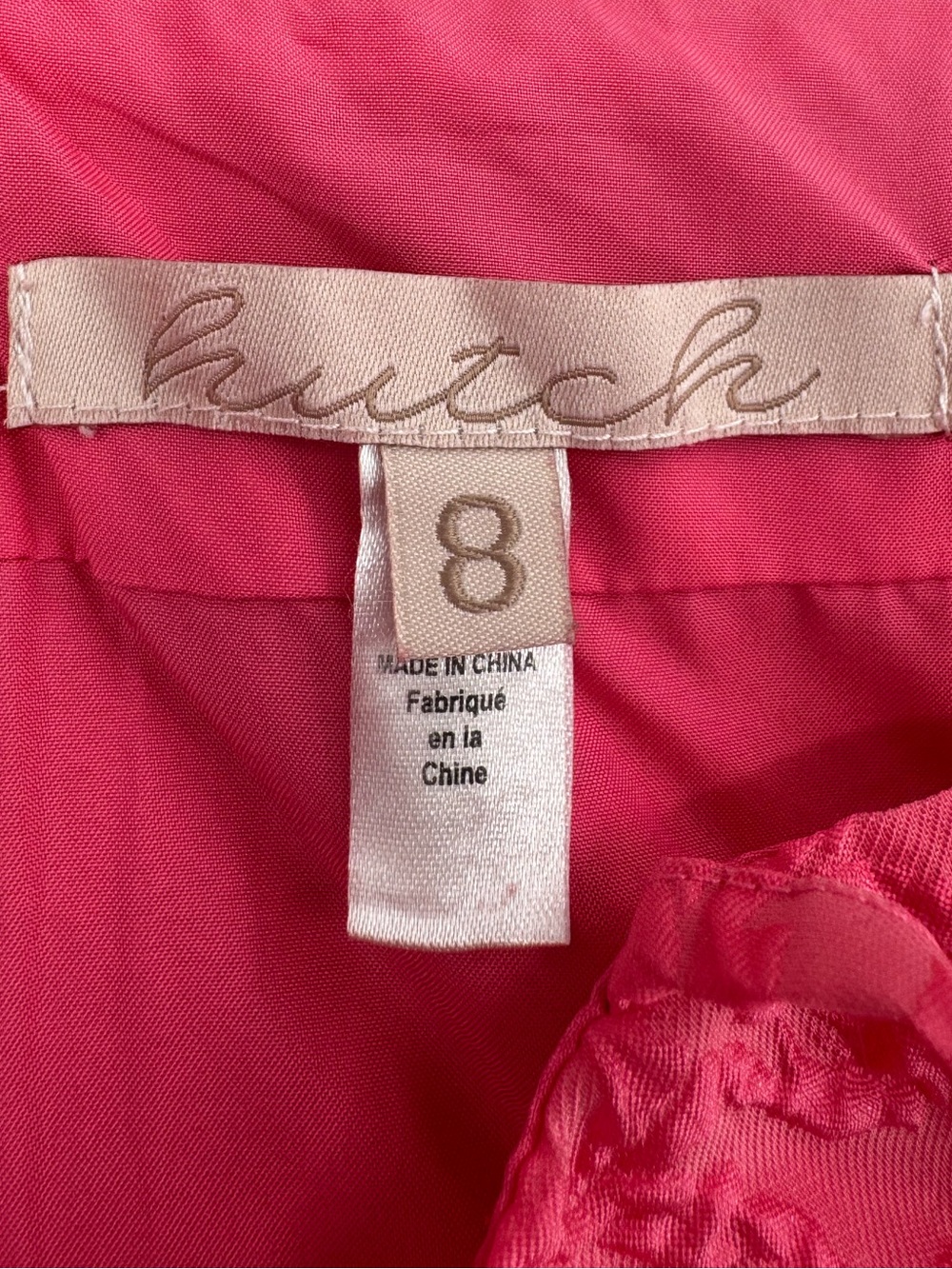 Anthropologie Hutch Pink Jacquard Tiered Corset Dress Size 8 - Picture 8 of 9